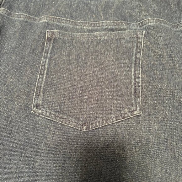 Isaac Mizrahi Knit Denim Pull On Wide Leg Cropped Pant - Size: 5X - NWT - Picture 6 of 13